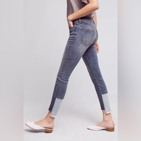 Pilcro and the Letterpress Denim - Pilcro Script High-Rise High-Low Skinny Jeans Size 32